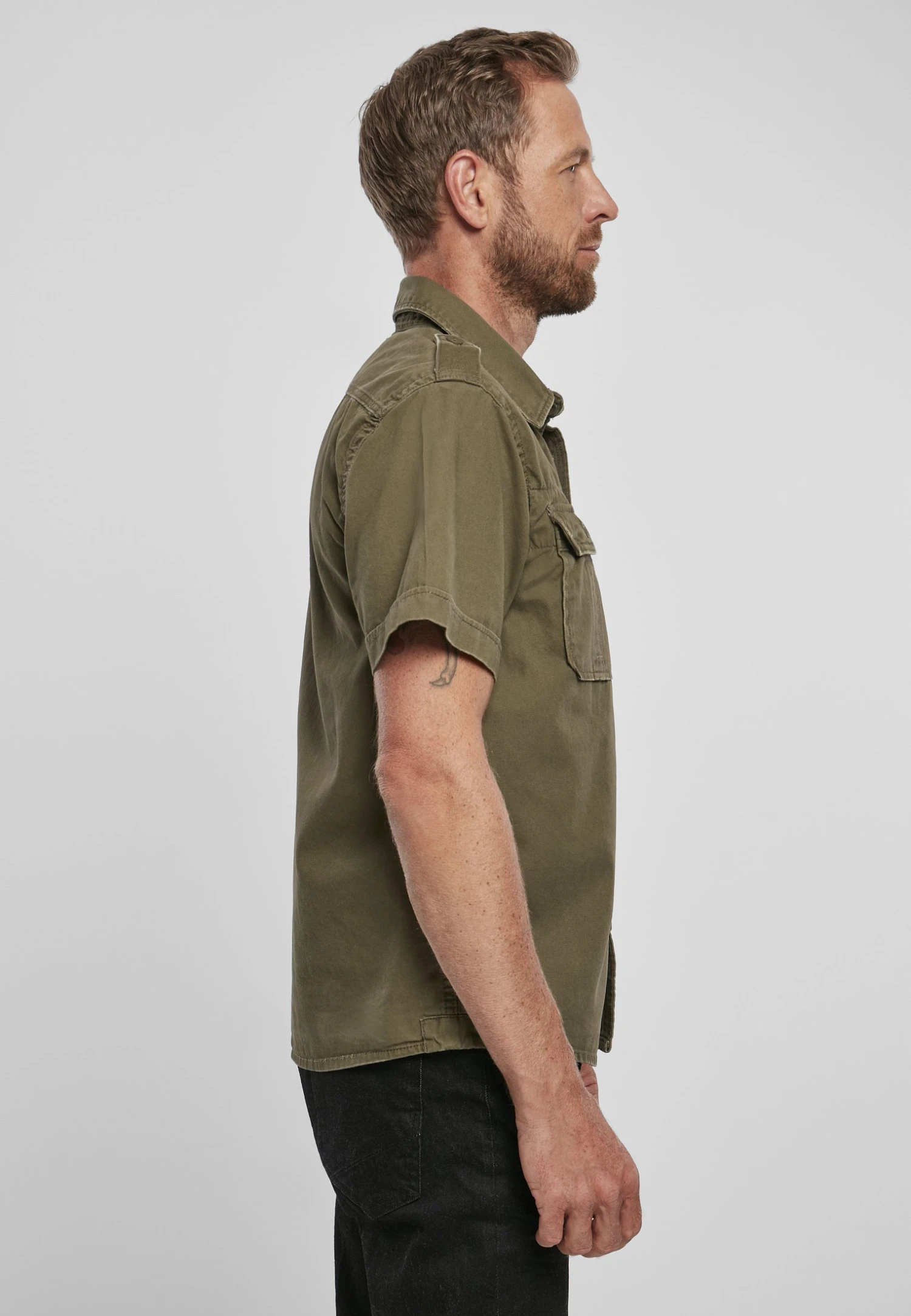 Brandit Vintage - Camicia - Olive 5 Brandit Vintage - Camicia - Olive - immagine 5