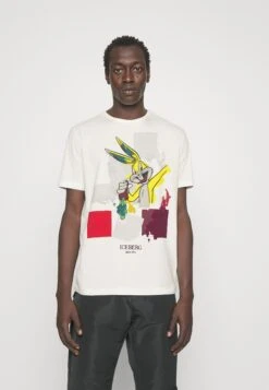 Iceberg T-Shirt Con Stampa - Avorio