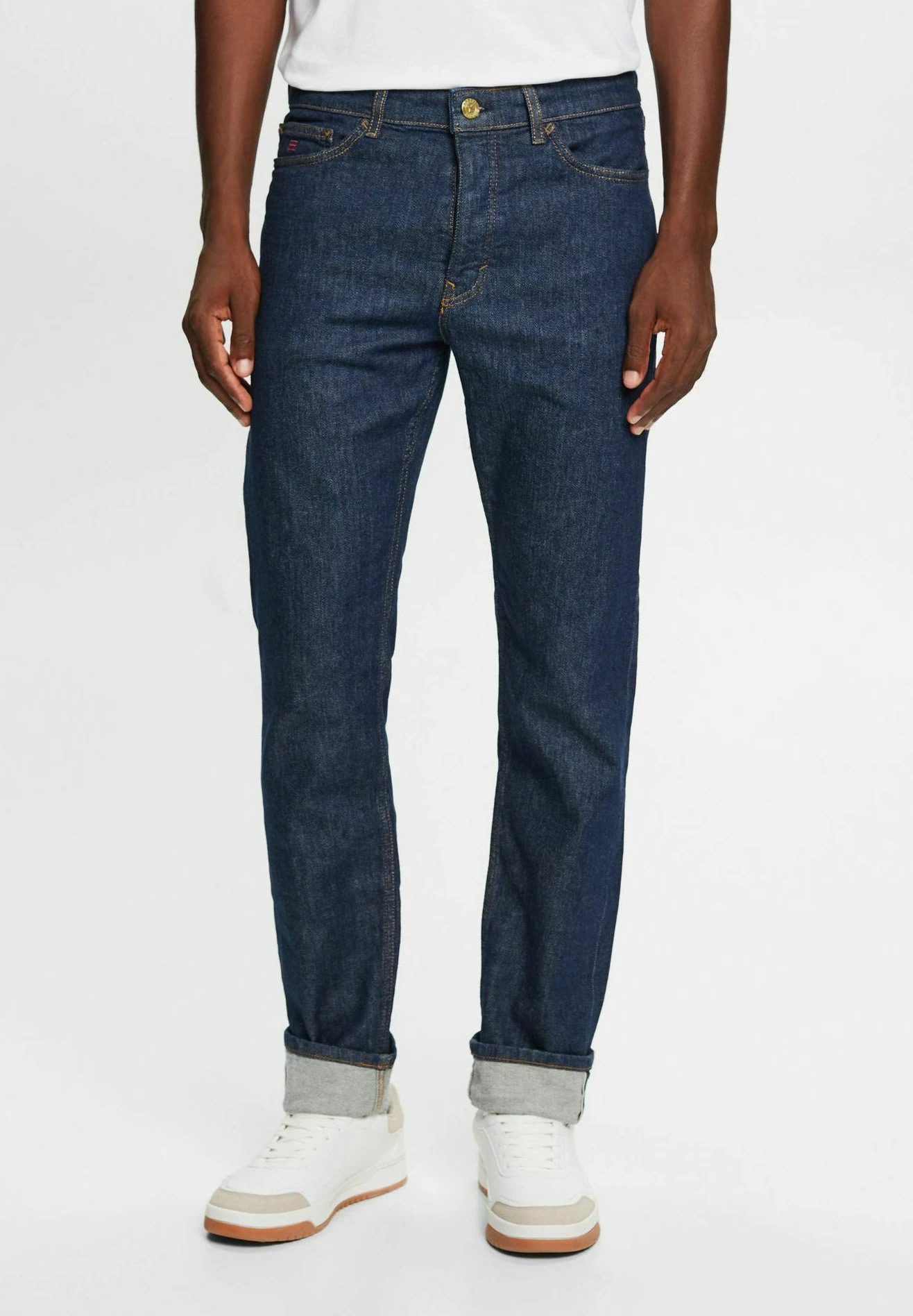 ESPRIT Mit Mittlerer BundhöheJeans A SigarettaBlue Rinse Uomo Jeans ES122G0D3-K11 1 ESPRIT Mit Mittlerer BundhöheJeans A SigarettaBlue Rinse Uomo Jeans ES122G0D3-K11