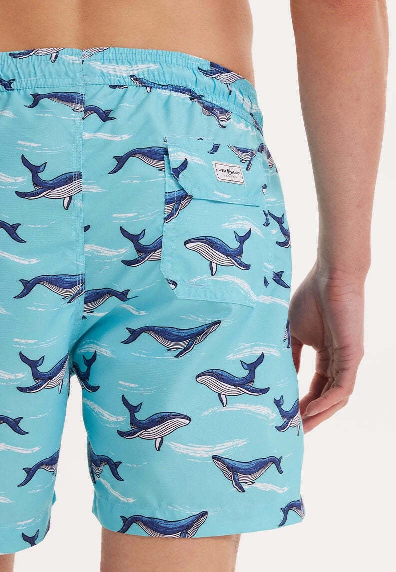 Wmpattern- Shorts Da Mare - Turquoise Aop 4 Wmpattern- Shorts Da Mare - Turquoise Aop - immagine 4