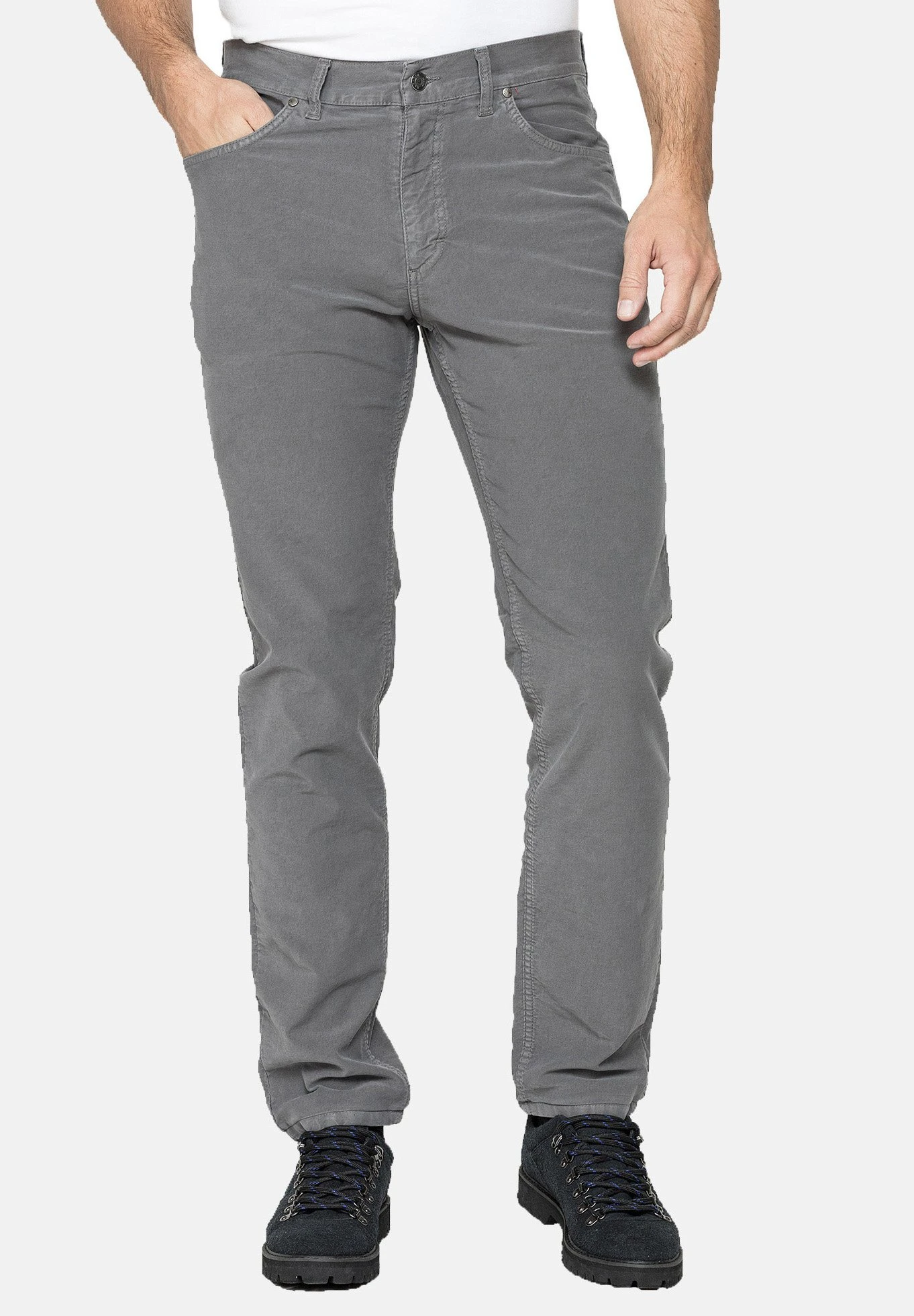 Unita Fustagno - Jeans A Sigaretta - Grigio 1 Unita Fustagno - Jeans A Sigaretta - Grigio