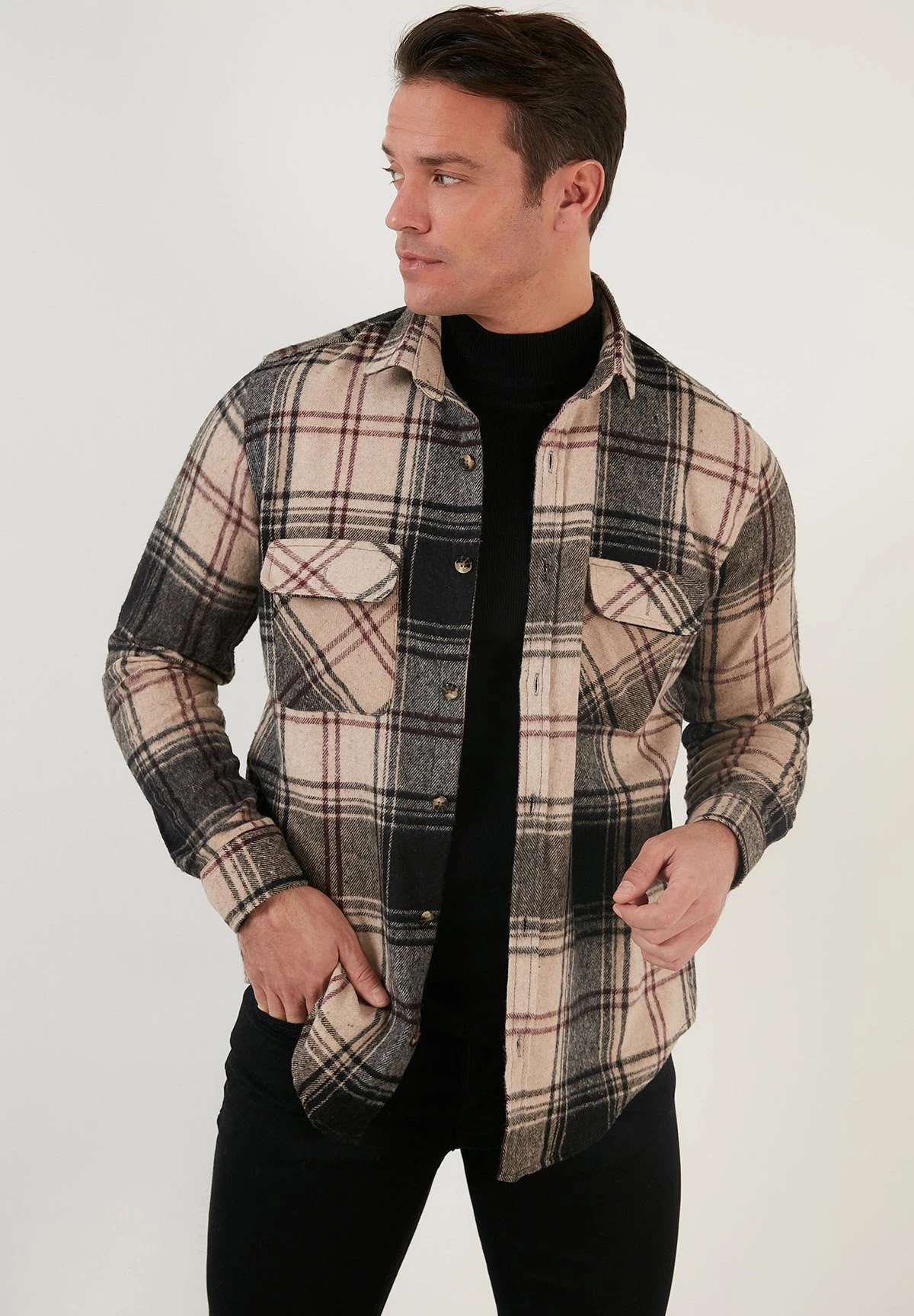 Double Pocket- Camicia - Black 2 Double Pocket- Camicia - Black - immagine 2