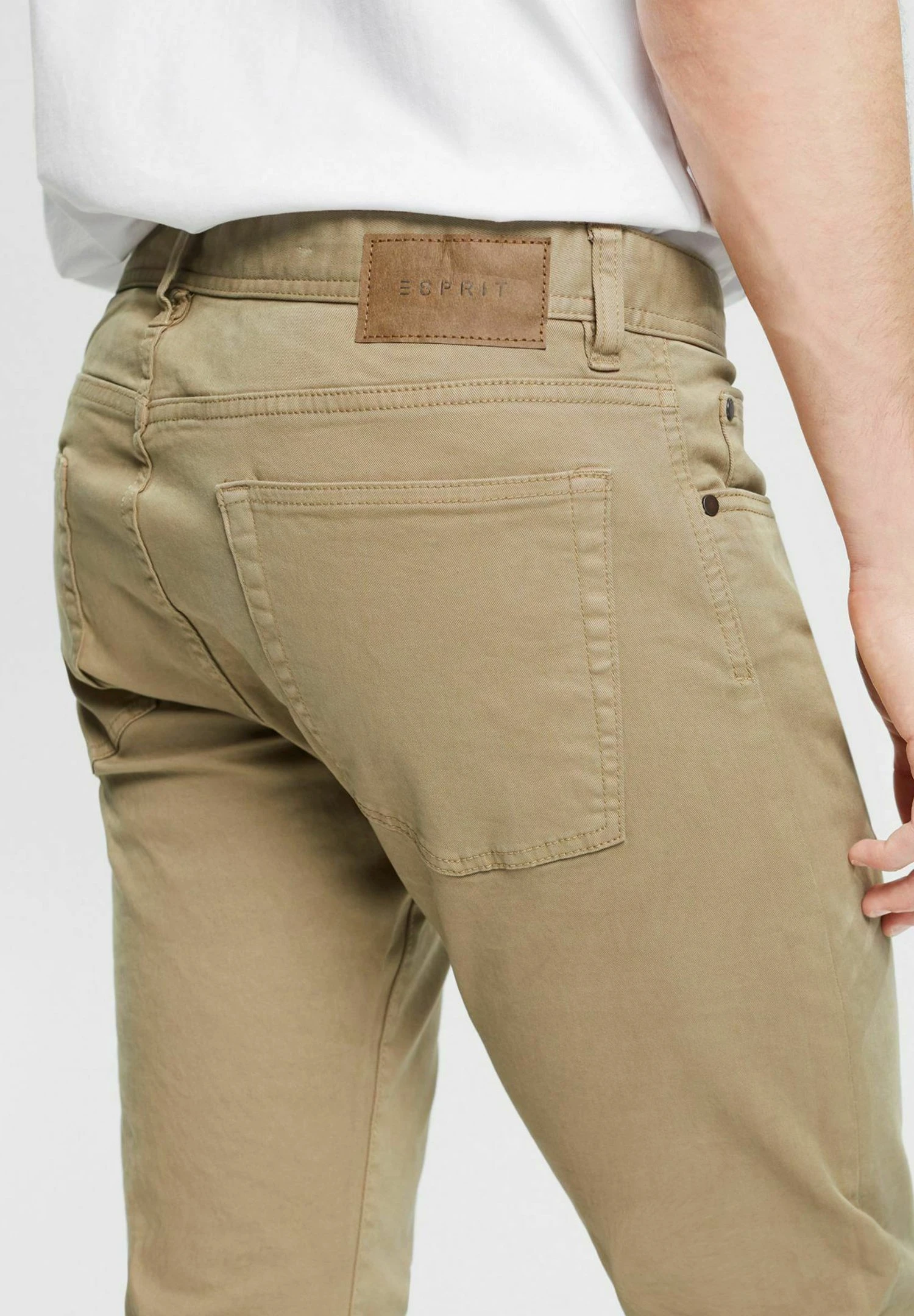 ESPRIT Pant - Jeans Slim Fit - Pale Khaki 4 ESPRIT Pant - Jeans Slim Fit - Pale Khaki - immagine 4
