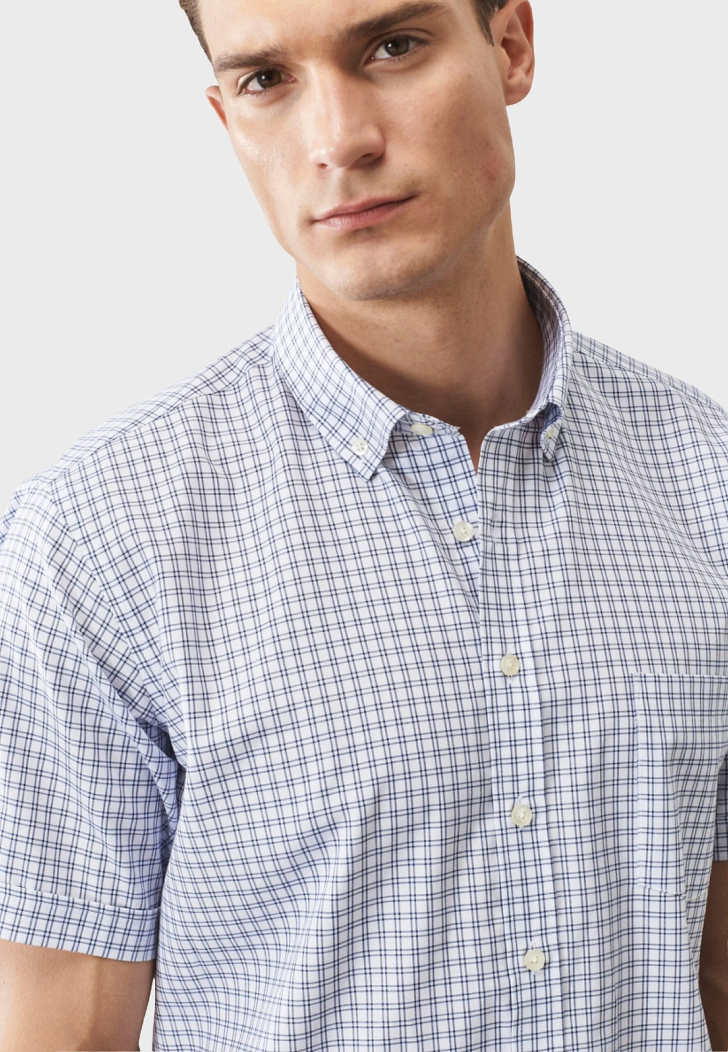 Comfort Fit Painted CamiciaWhite Navy Blue Uomo Camicie A7T22D06Z-K11 5 Comfort Fit Painted CamiciaWhite Navy Blue Uomo Camicie A7T22D06Z-K11 - immagine 5
