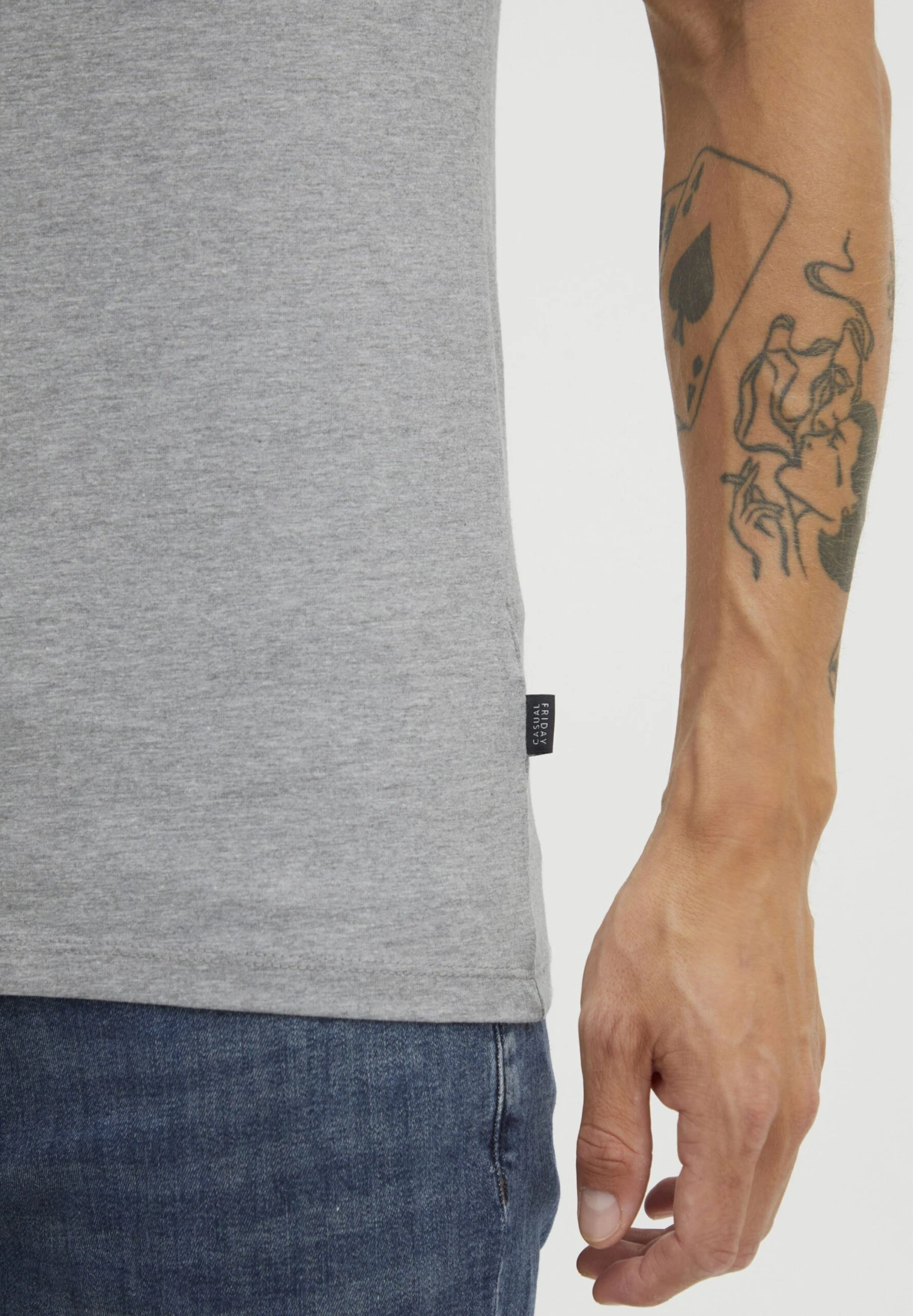 CASUAL FRIDAY Deletion ListT-Shirt BasicLight Grey Melange Uomo T-shirt E Polo C1A22O014-C11 5 CASUAL FRIDAY Deletion ListT-Shirt BasicLight Grey Melange Uomo T-shirt E Polo C1A22O014-C11 - immagine 5