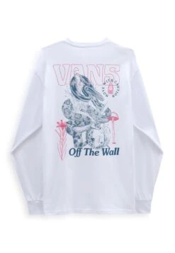 Vans Distorted Snake Ls - Maglietta A Manica Lunga - White