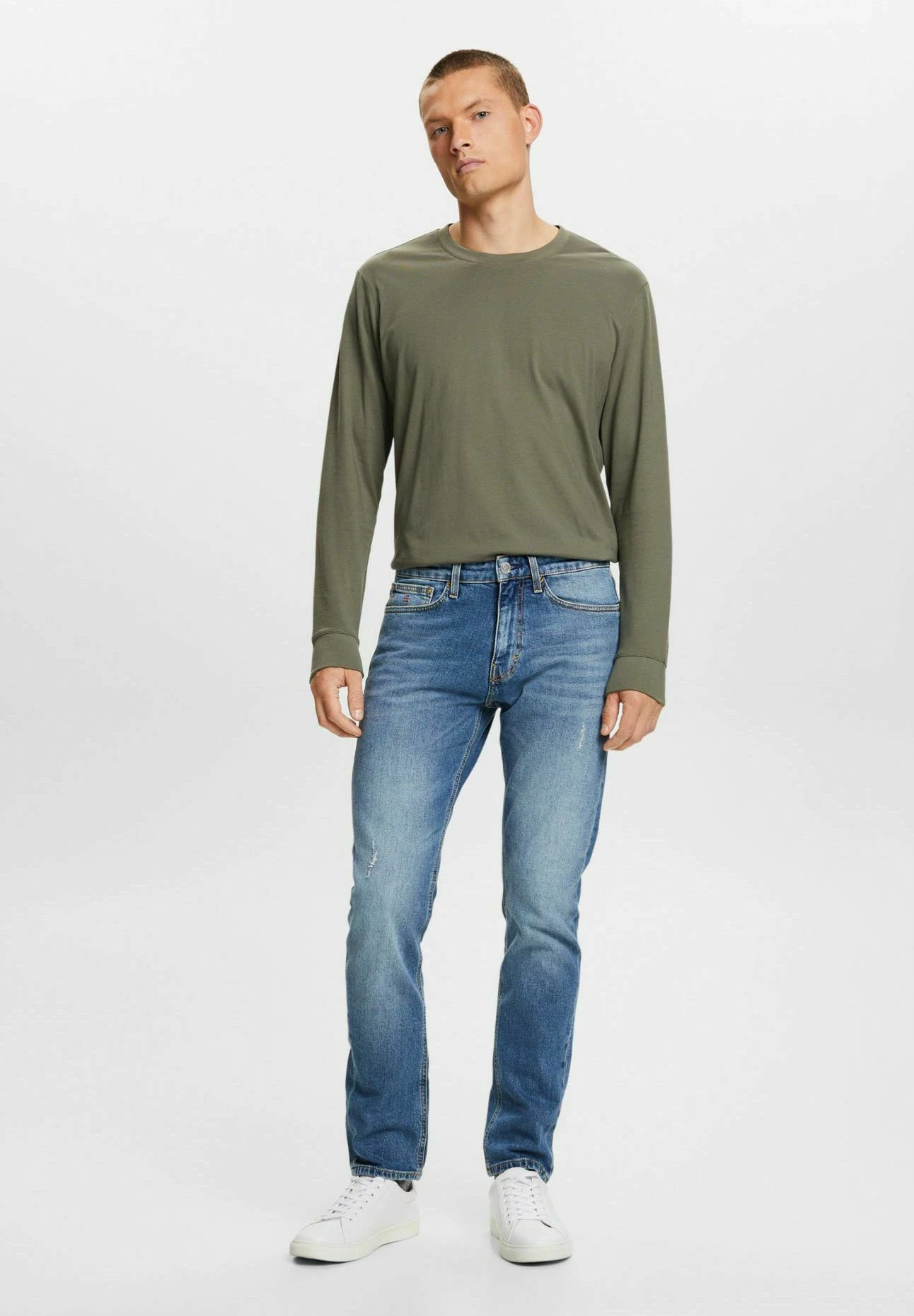 ESPRIT Jeans A Sigaretta - Blue Medium Washed New 6 ESPRIT Jeans A Sigaretta - Blue Medium Washed New - immagine 6