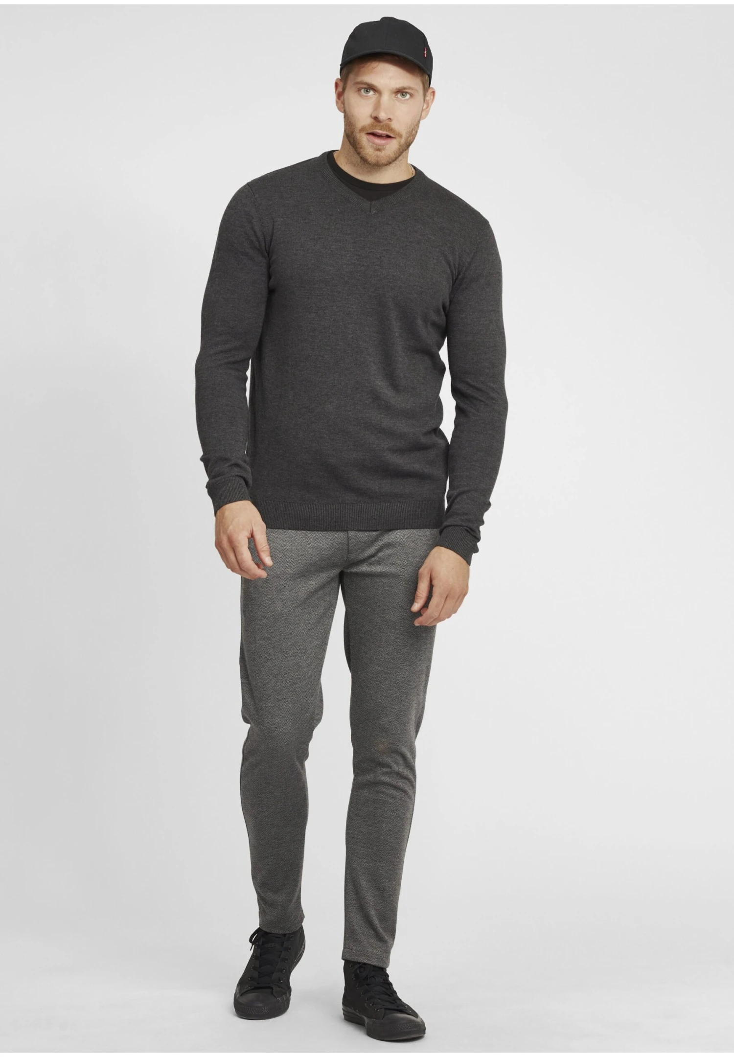 Solid SdolizarPantaloniGrey Melange Uomo Pantaloni SO422E02P-C11 2 Solid SdolizarPantaloniGrey Melange Uomo Pantaloni SO422E02P-C11 - immagine 2