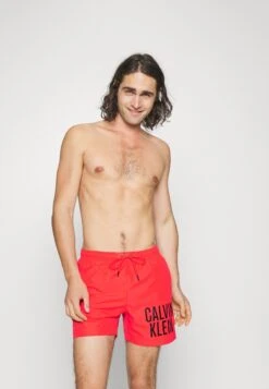 Medium DrawstringShorts Da MareBright Vermillion Uomo Moda Mare C1782O004-G12