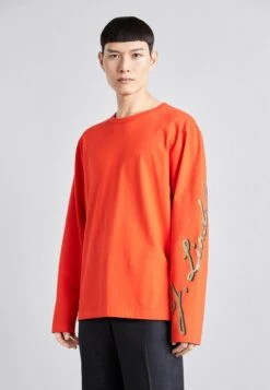 J.Lindeberg Camilo GraphicMaglietta A Manica LungaFiery Red Uomo T-shirt E Polo JL122O06I-G11