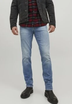 Jack & Jones Jjitim Jjdavis Jj Noos - Jeans Slim Fit - Blue Denim