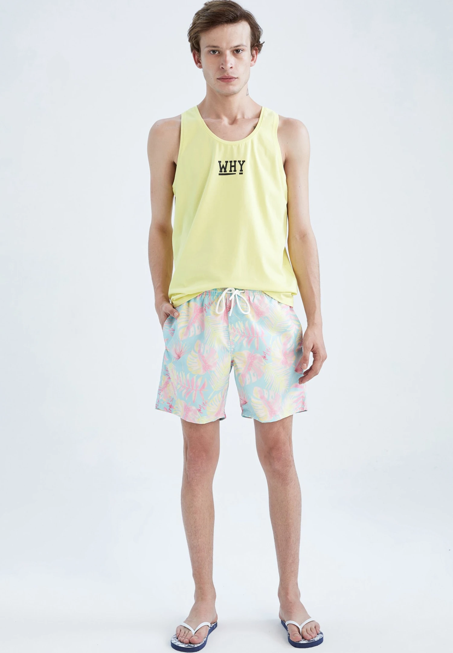 DeFacto Nathan Shorts Da MareTurquoise Uomo Moda Mare DEZ82H02U-K11 2 DeFacto Nathan Shorts Da MareTurquoise Uomo Moda Mare DEZ82H02U-K11 - immagine 2