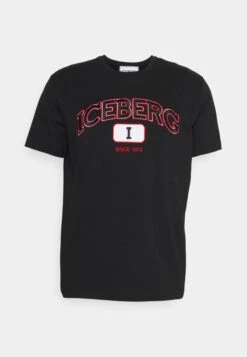 Iceberg T-Shirt Con StampaNero Uomo T-shirt E Polo IC322O069-Q11 -Vendite Boss da1a58cf25524cfa86e59dd90e05b48c