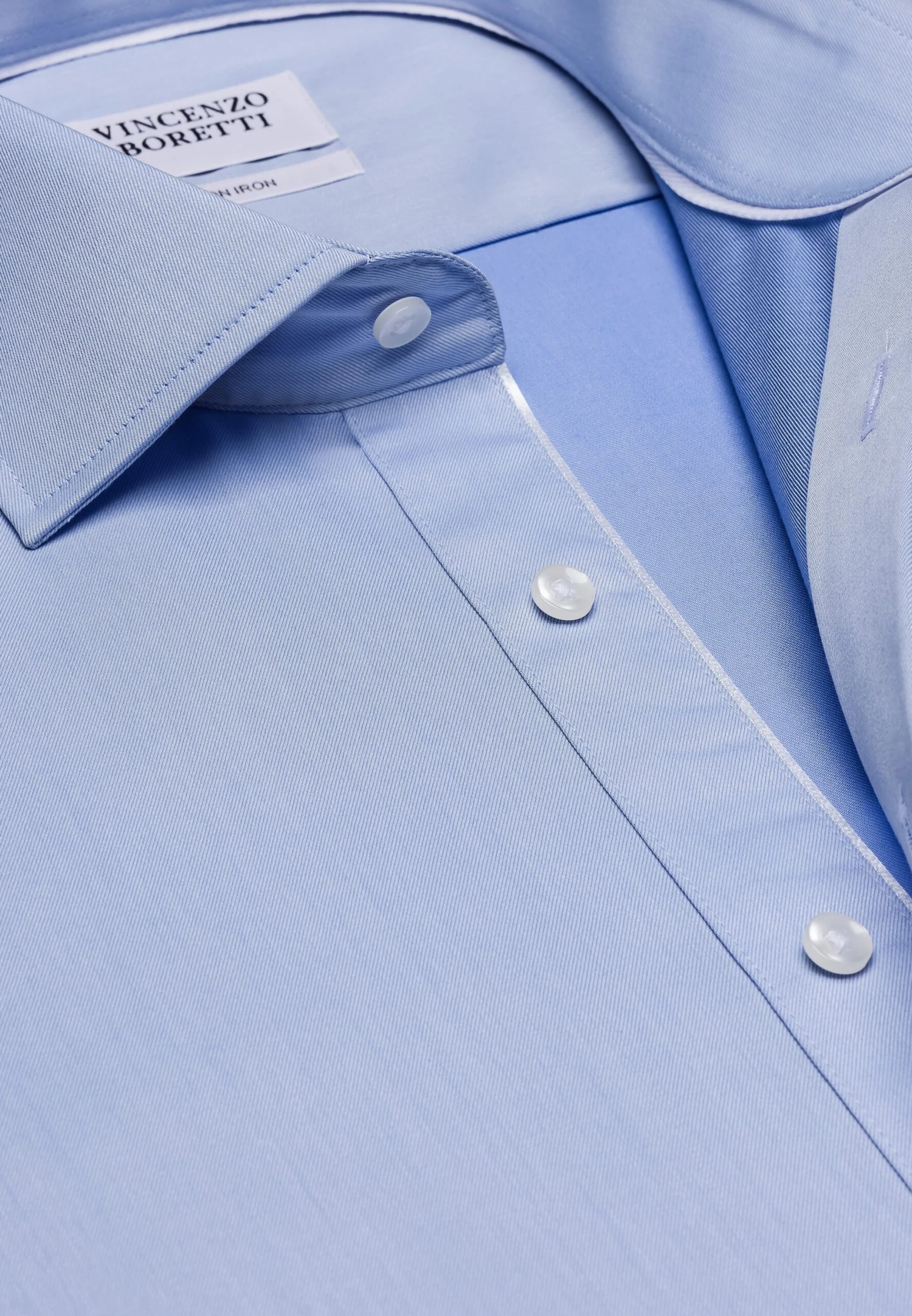 Gerader Schnitt Bügelfrei - Camicia Elegante - Blau 4 Gerader Schnitt Bügelfrei - Camicia Elegante - Blau - immagine 4