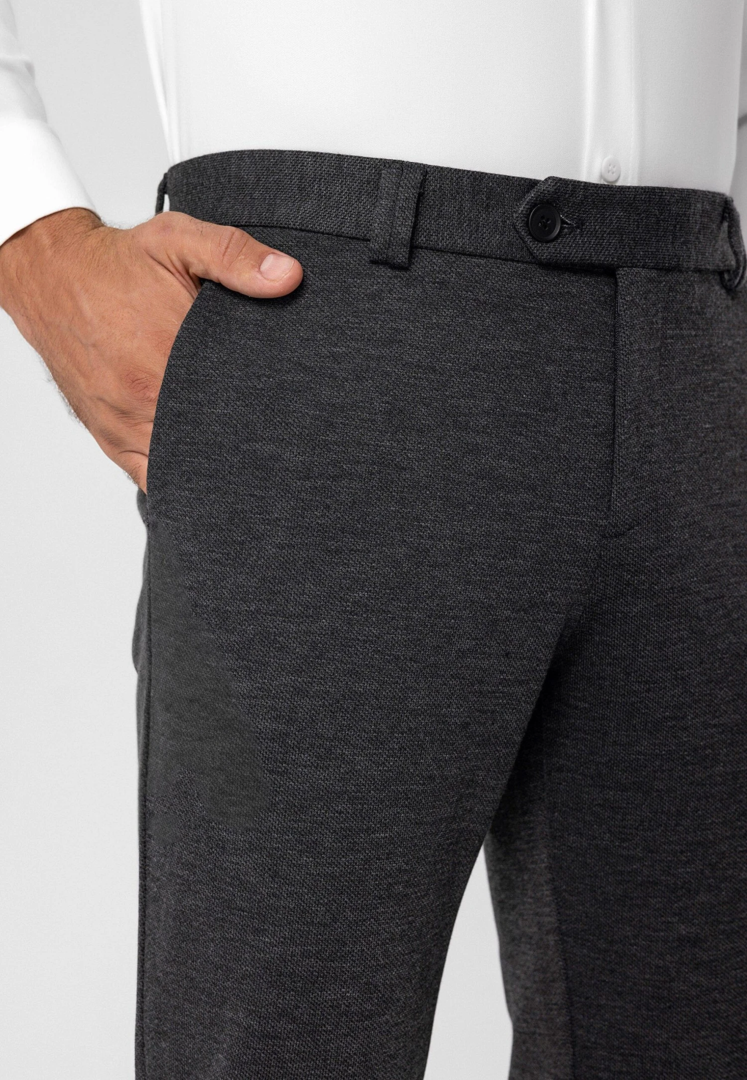 Slim Fit ChinoAnthracite Uomo Pantaloni AI722E00C-Q12 5 Slim Fit ChinoAnthracite Uomo Pantaloni AI722E00C-Q12 - immagine 5