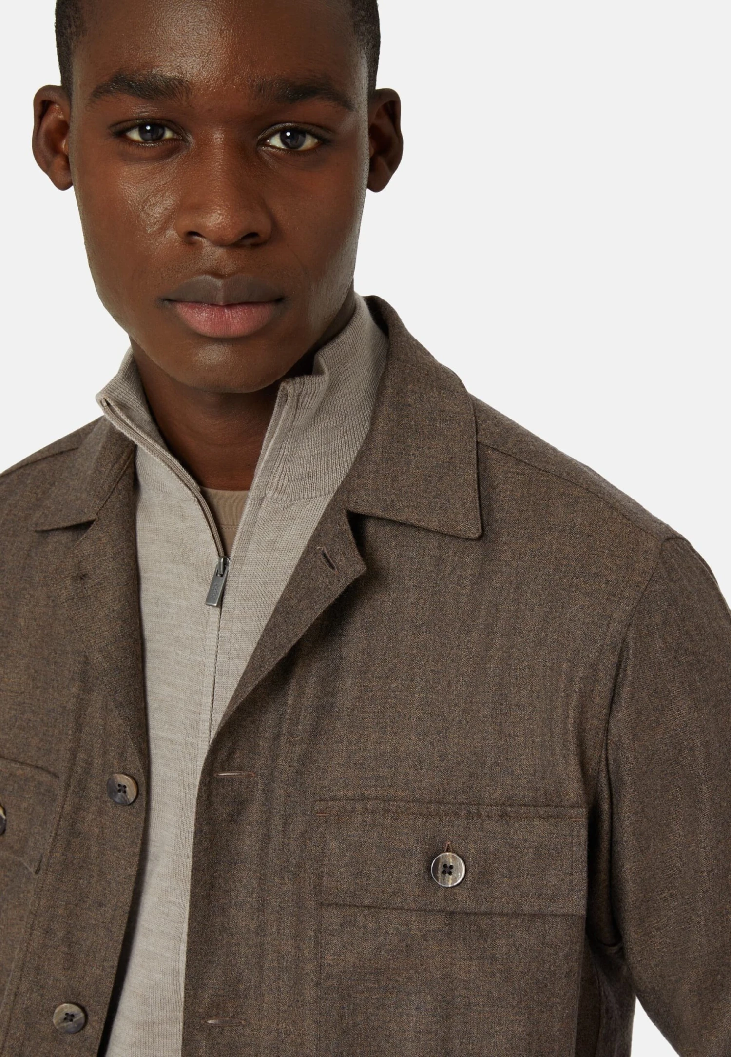 CamiciaTaupe Uomo Camicie BQ122D068-B11 4 CamiciaTaupe Uomo Camicie BQ122D068-B11 - immagine 4