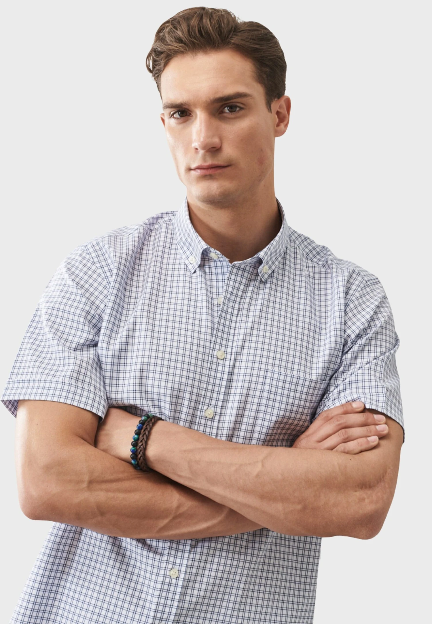 Comfort Fit Painted CamiciaWhite Navy Blue Uomo Camicie A7T22D06Z-K11 4 Comfort Fit Painted CamiciaWhite Navy Blue Uomo Camicie A7T22D06Z-K11 - immagine 4