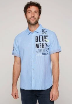 Camp David Strukturiertes Mit Rücken-PrintCamiciaPacific Blue Uomo Camicie CD422D070-K11