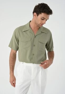 Lapel Collar Short Sleeve CamiciaKhaki Uomo Camicie AI722D02G-N11 11 Lapel Collar Short Sleeve CamiciaKhaki Uomo Camicie AI722D02G-N11 -Vendite Boss ef5308bfd64f4a05b23b727dee9f1c35