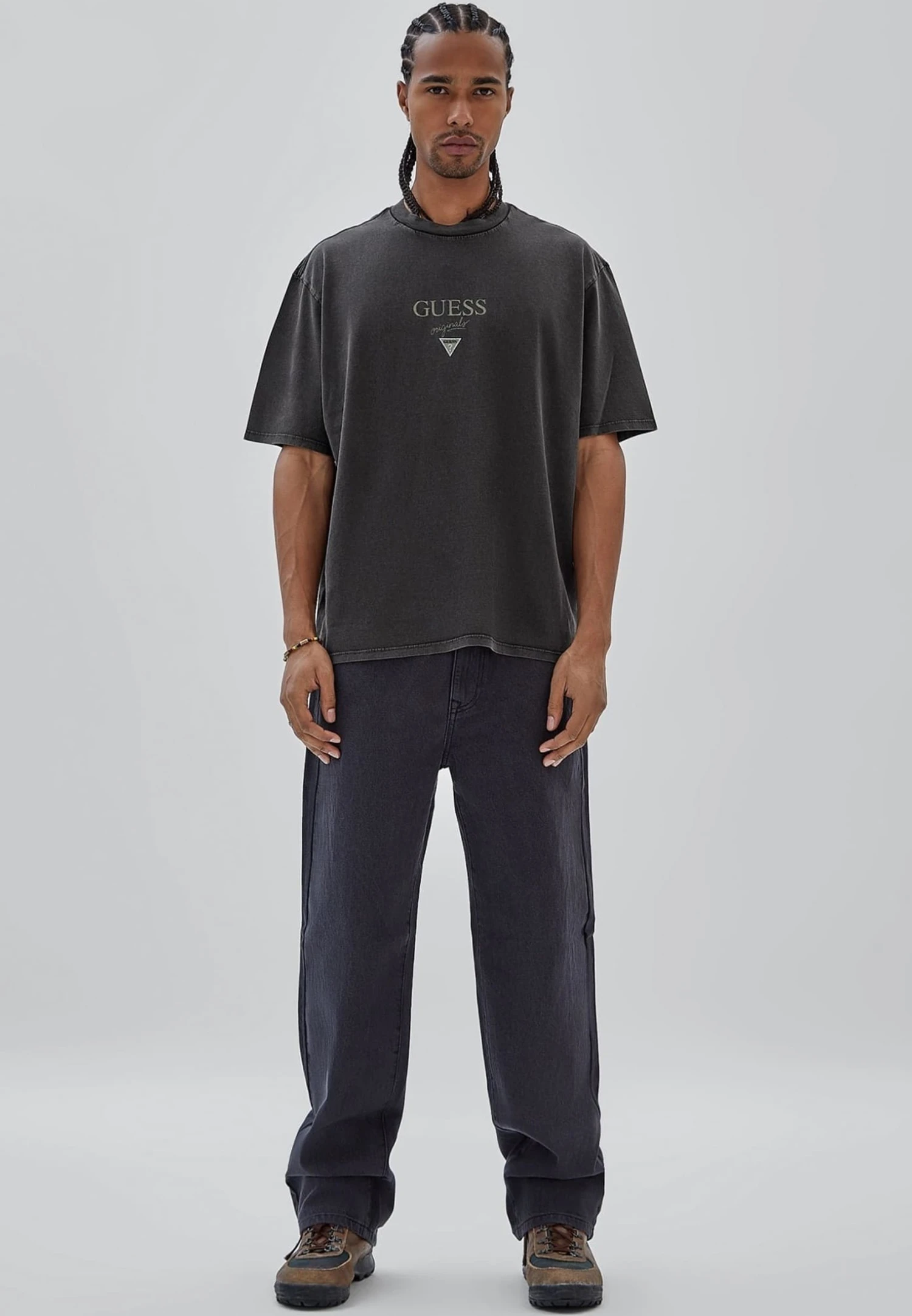 Guess Logo Frontale - T-Shirt Con Stampa - Nero 2 Guess Logo Frontale - T-Shirt Con Stampa - Nero - immagine 2