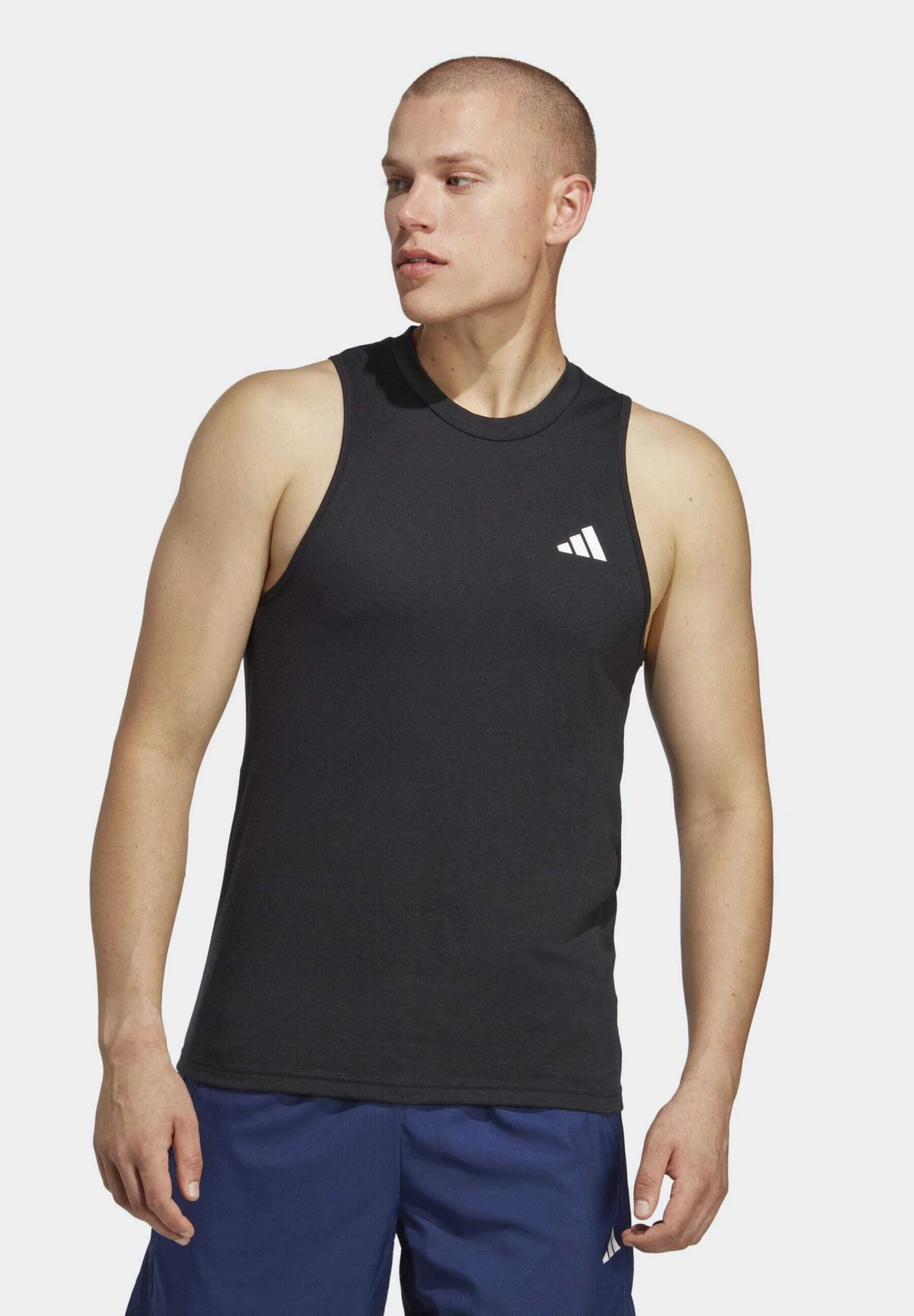 ADIDAS PERFORMANCE Train Essentials TankTopBlack White Uomo T-shirt E Polo AD542D4QH-Q11 1 ADIDAS PERFORMANCE Train Essentials TankTopBlack White Uomo T-shirt E Polo AD542D4QH-Q11