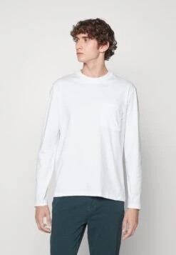 Marc O'Polo DENIM Long Sleeve Chest Pocket Relaxed FitMaglietta A Manica LungaWhite Uomo T-shirt E Polo OP522O05J-A11