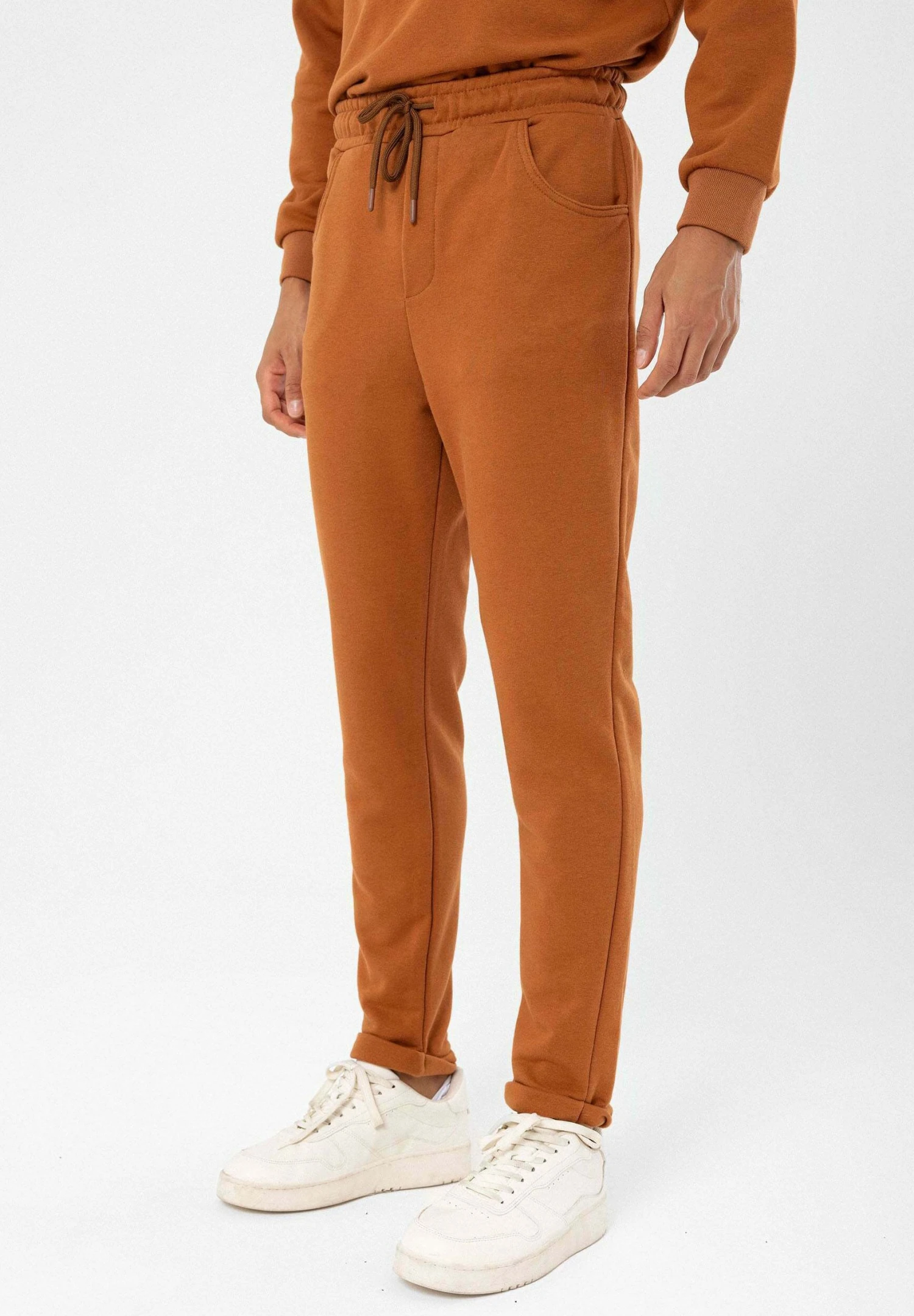 Elastic Waist Belt DetailedPantaloni SportiviCognac Uomo Pantaloni AI722E01J-O12 4 Elastic Waist Belt DetailedPantaloni SportiviCognac Uomo Pantaloni AI722E01J-O12 - immagine 4