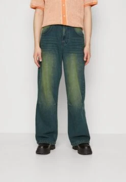 Jaded London Sandblast Colossus Baggy FitJeans BaggyDark Blue Denim Uomo Jeans JL022G03P-K11